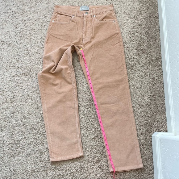 Everlane Baby Cord The Cheeky Straight Regular Corduroy Pants Petal Pink Size 30 - Picture 14 of 16